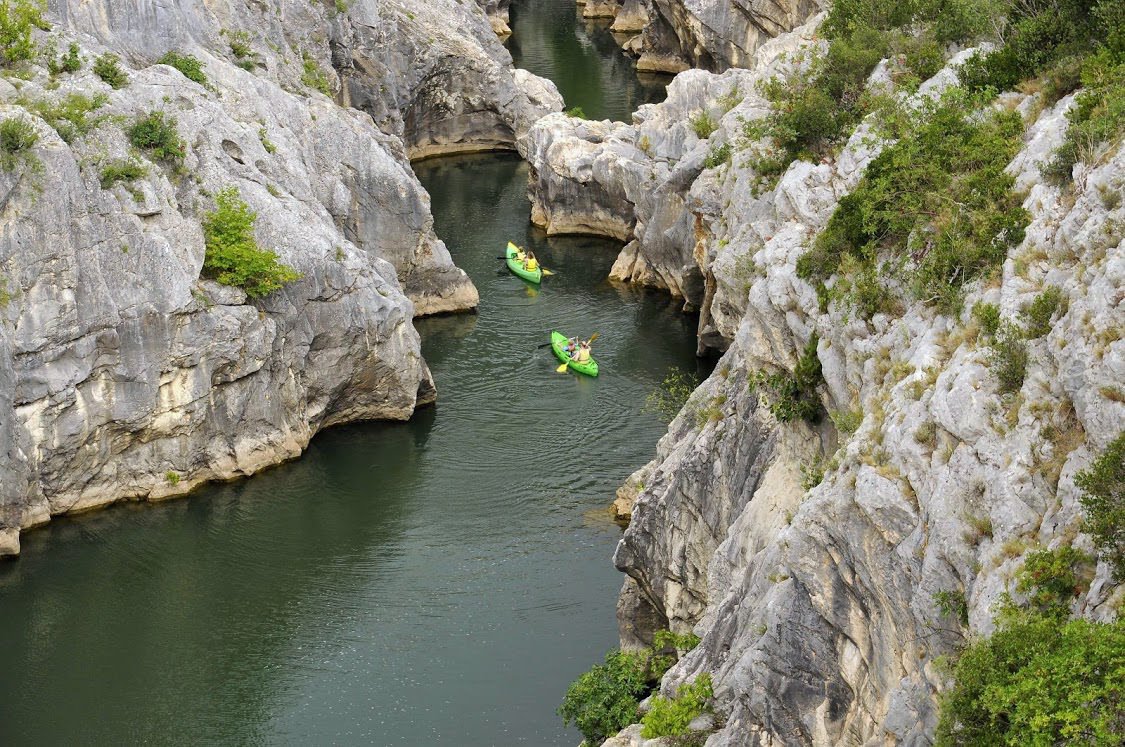 Journée kayak dans les gorges de l'Hérault